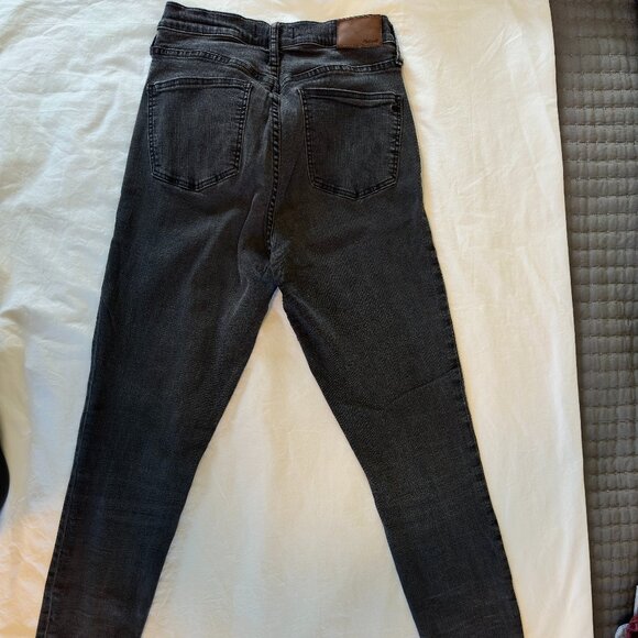 Madewell 9" High Rise Skinny Jean, Black, 29T - Picture 5 of 6